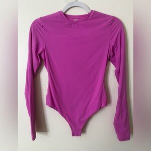 SKIMS Pink Long Sleeve Bodysuit
